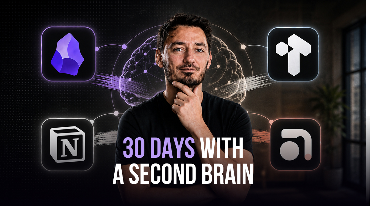 30 Days with a Second Brain — Jakub Plas mezi logy Obsidianu, Tany, Notionu a Anytype